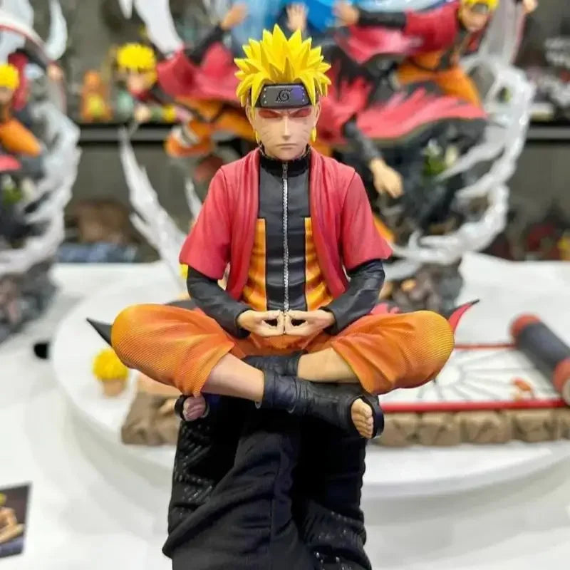New Naruto Sage Mode Sitting Posture Statue Anime Action Figure