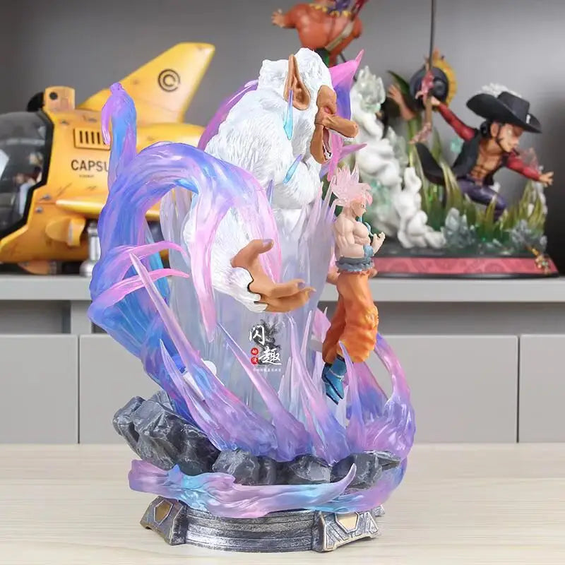 Dragon Ball Z 30cm Figure Son Goku Figure With Light Super Saiyan Ultra Instinct Migette Goku Figure Statue Model Gift Toy