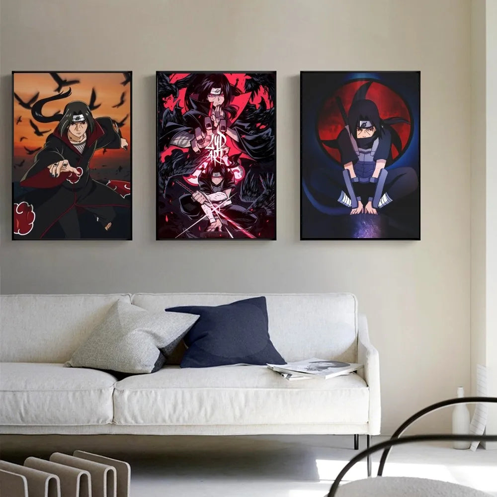 Uchiha Itachi Naruto Poster Paper Print Home Living Room Bedroom Entrance Bar Restaurant Cafe Art Painting Decoration