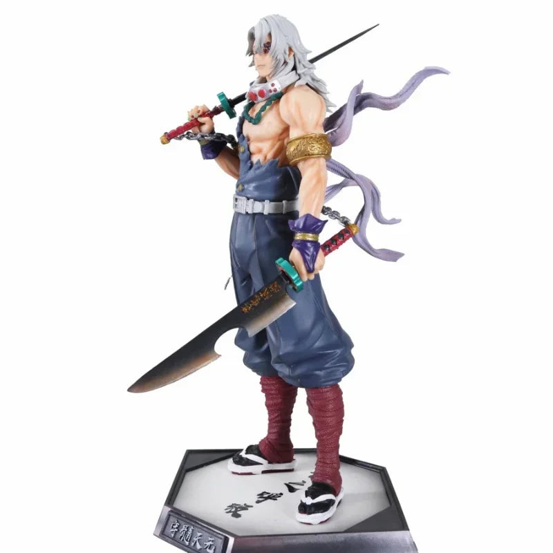 31CM Anime Demon Slayer Uzui Tengen Battle Standing Ver Statue PVC Action Figure Posture Model Toy Gift Brinquedos