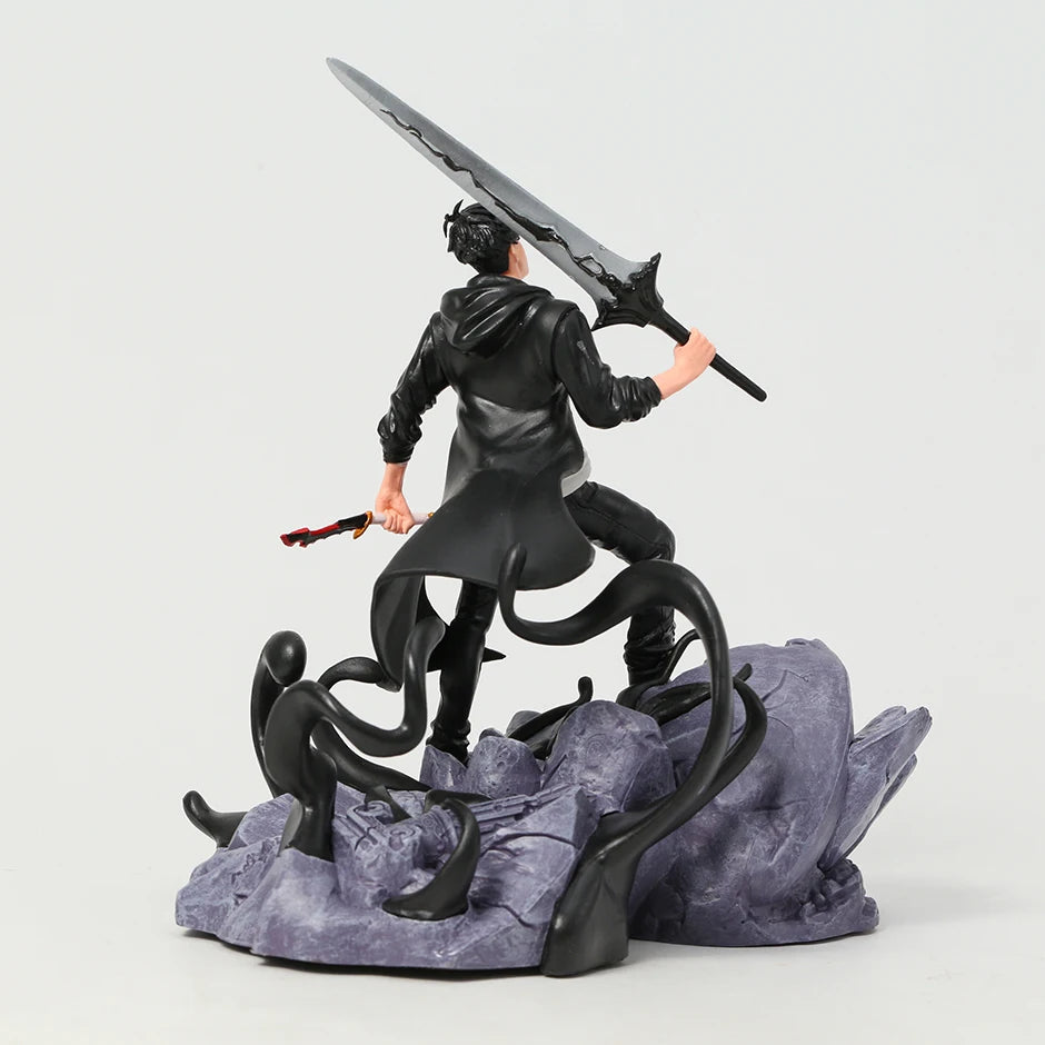 Only I Level Up Solo Leveling Sung Jin Woo Anime Figure PVC Toy Model Doll Collection GIft