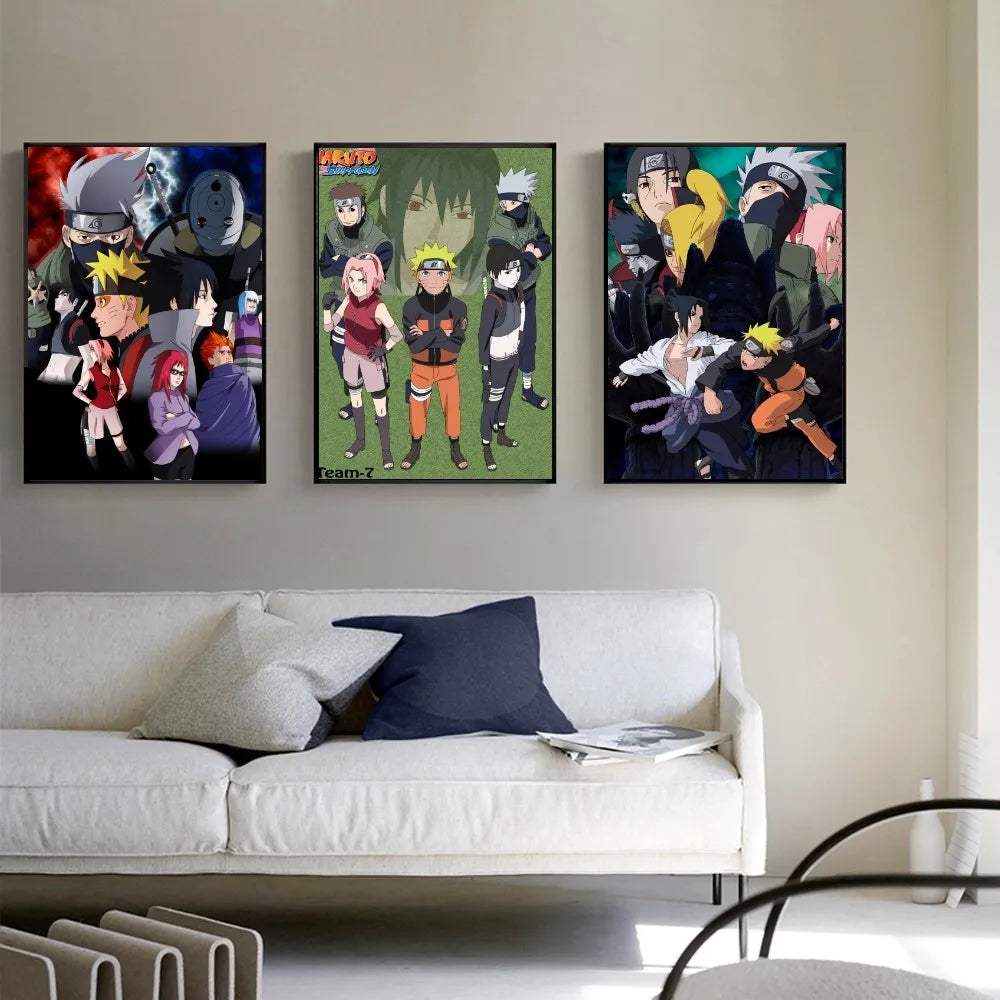 Anime NARUTO-ナルト Poster Paper Print Home Living Room Bedroom Entrance Bar Restaurant Cafe Art Painting Decoration