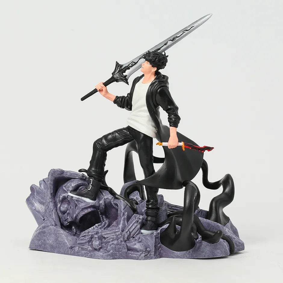 Only I Level Up Solo Leveling Sung Jin Woo Anime Figure PVC Toy Model Doll Collection GIft