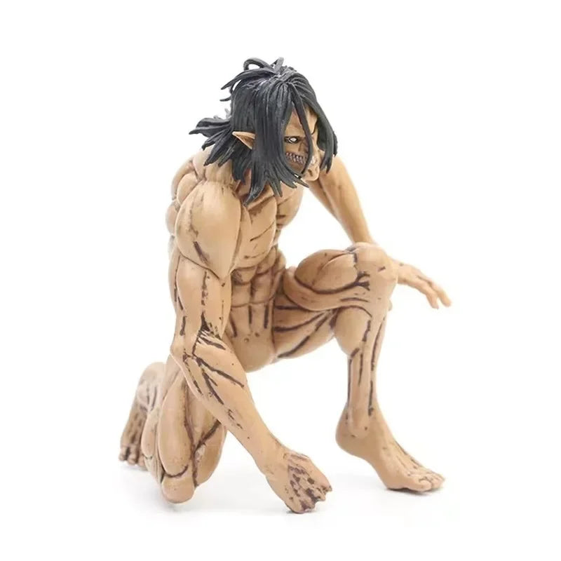 15cm Anime Attack On Titan Figure Eren Jaeger Model Dolls Figurine Shingeki No Kyojin Action Colossus Form Decor Toys Gifts