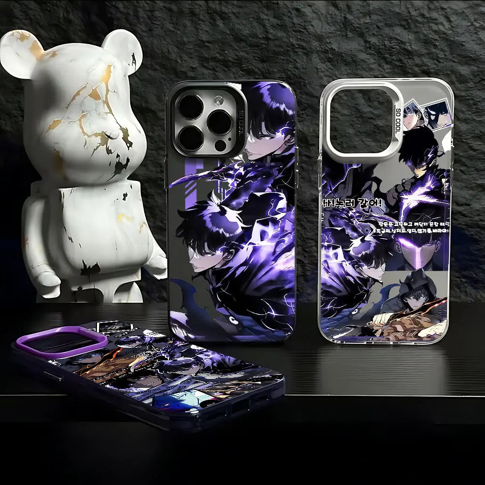 Anime Solo Leveling Case for Xiaomi Redmi A1 13C 9C 9T Note 7 8 9 9S 10 11 12 13 Pro K60 Ultra 4G 5G Matte Shockproof Back Cover
