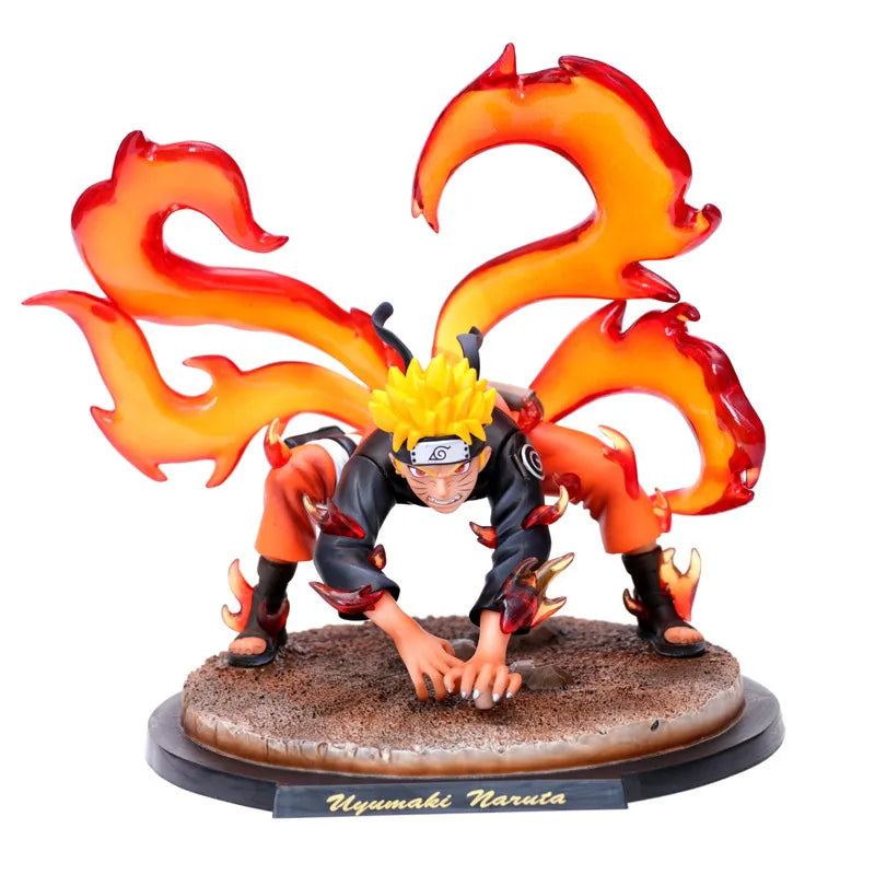 Naruto Anime Hand-made Nine-tailed Naruto Shippuden Uchiha Itachi Six-knife Class Ye Kai Boys Collection Ornaments