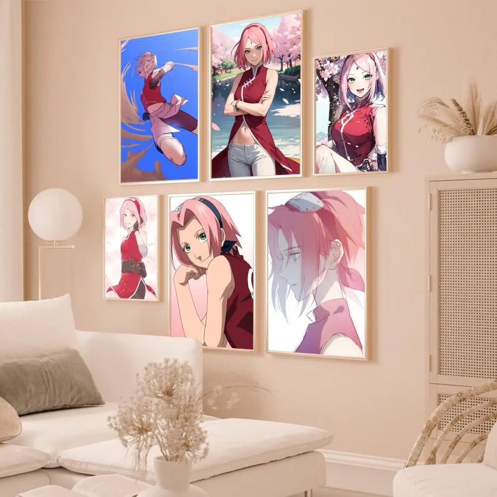 Naruto Haruno Sakura Poster Paper Print Home Living Room Bedroom Entrance Bar Restaurant Cafe Art Painting Decoration