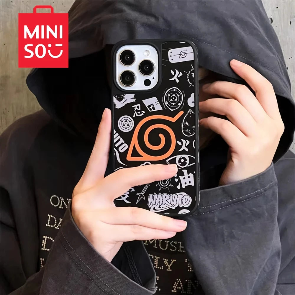 Anime Akatsuki Clouds Kurama Cases for iphone 16 15 14 13 12 11 Pro Max Full Cover Painting Soft Bumper Phonecase Funda