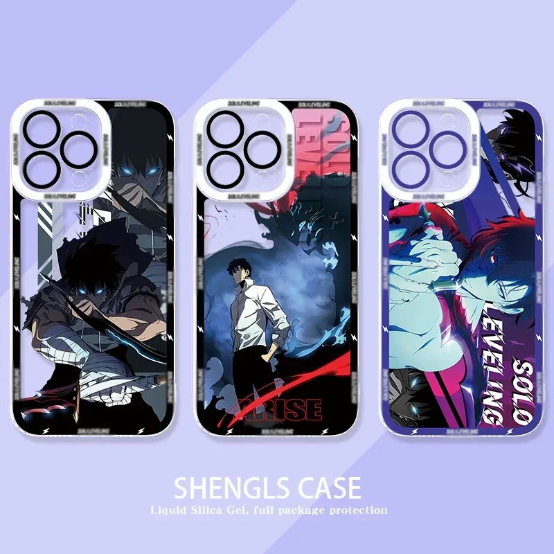 Anime S-Solo Levelings Case For Xiaomi 14T 13T 12T 11T 10T 14 13 12 11 Lite 5G NE POCO F6 X6 Pro X3 NFC X5 X4 GT F3 F4 F5 M6