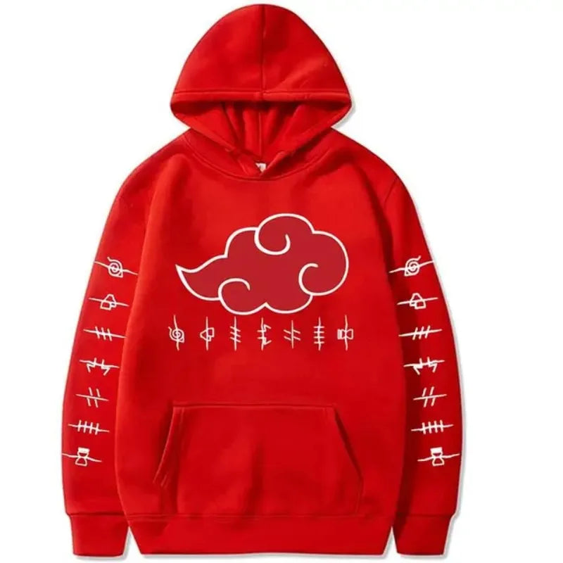 New Akatsuki Cloud Fun Printed Men's Y2K Hoodie Fashion Printed Pullover Autumn & Winter Comfortable Best Selling Hip Pop Top