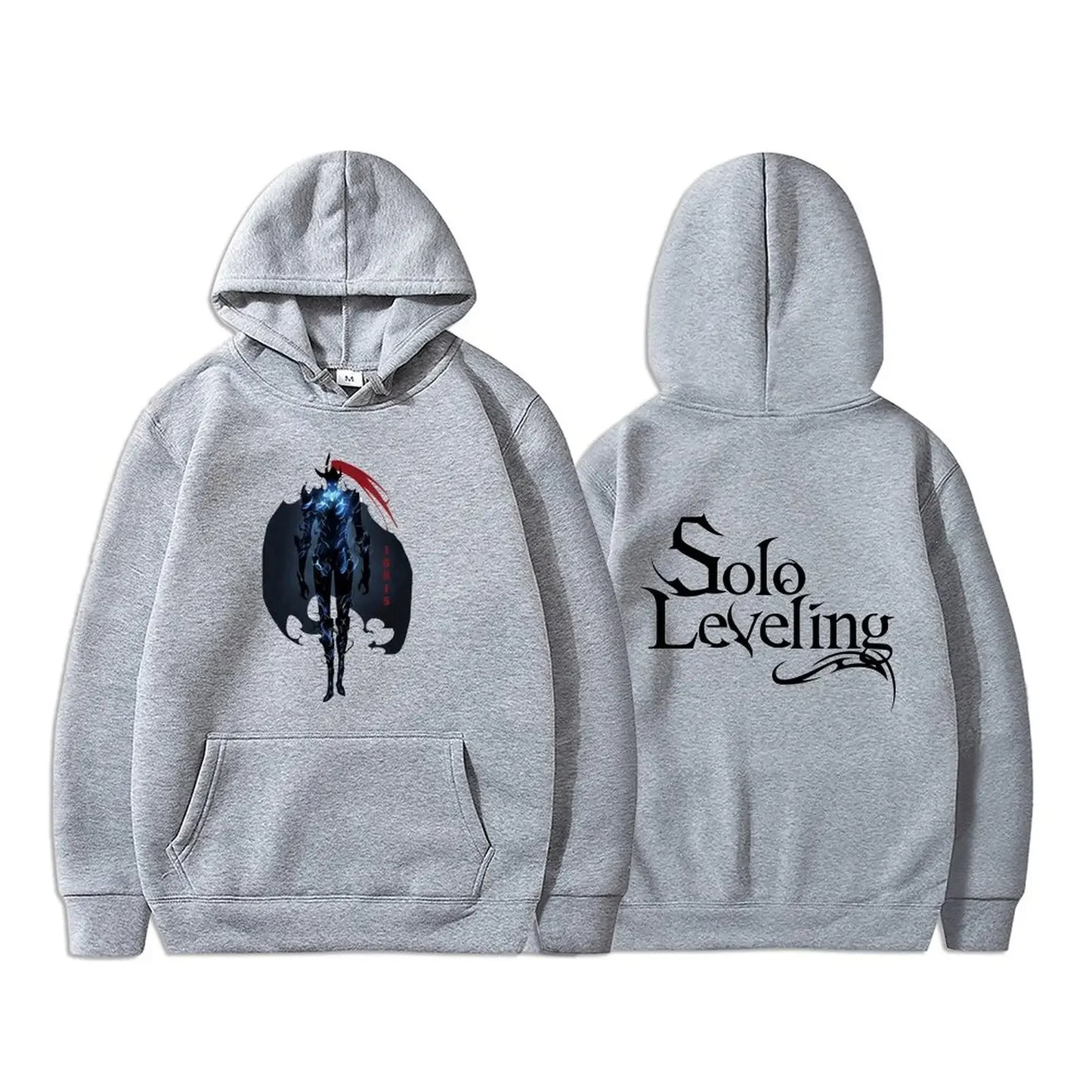 Anime Solo Leveling Sung Jin Woo Graphic Print Autumn Fleece Manga Hoodies Oversized Streetwear Harajuku Unisex