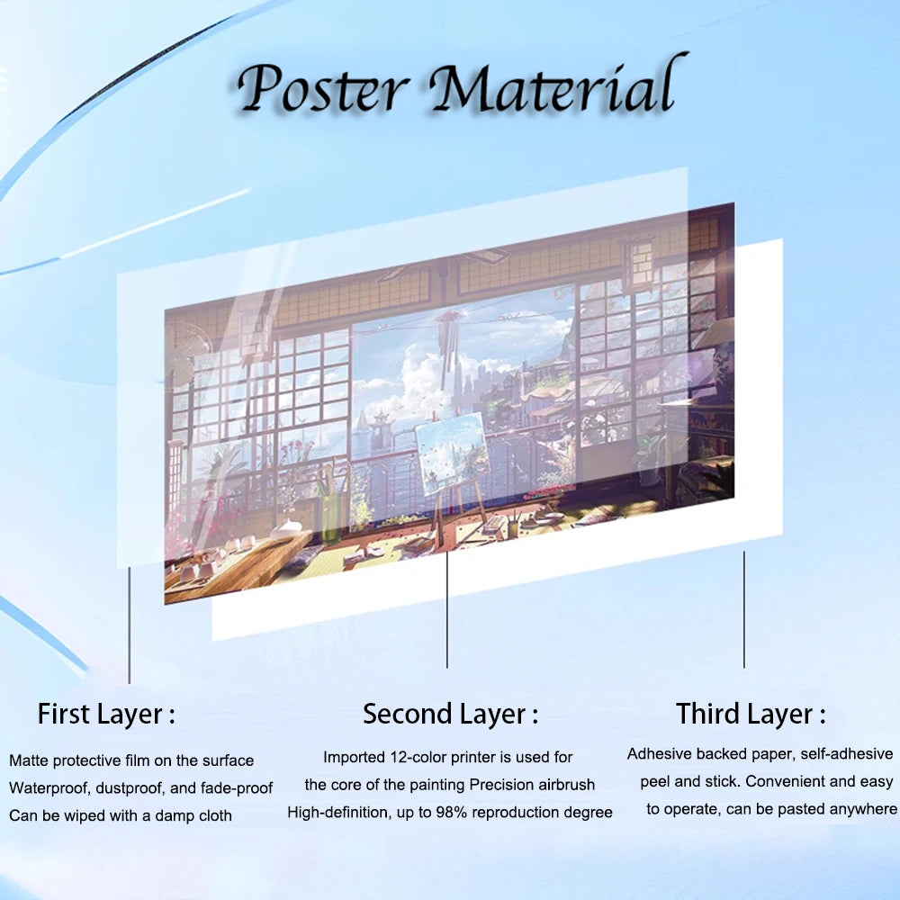 One Piece Self-adhesive Poster Bounty Order Luffy Wallpapr Ace Figures Nami Home Decoration Painting Anime Zoro Wall Art Sanji