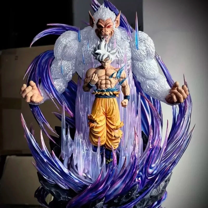 Dragon Ball Z 30cm Figure Son Goku Figure With Light Super Saiyan Ultra Instinct Migette Goku Figure Statue Model Gift Toy