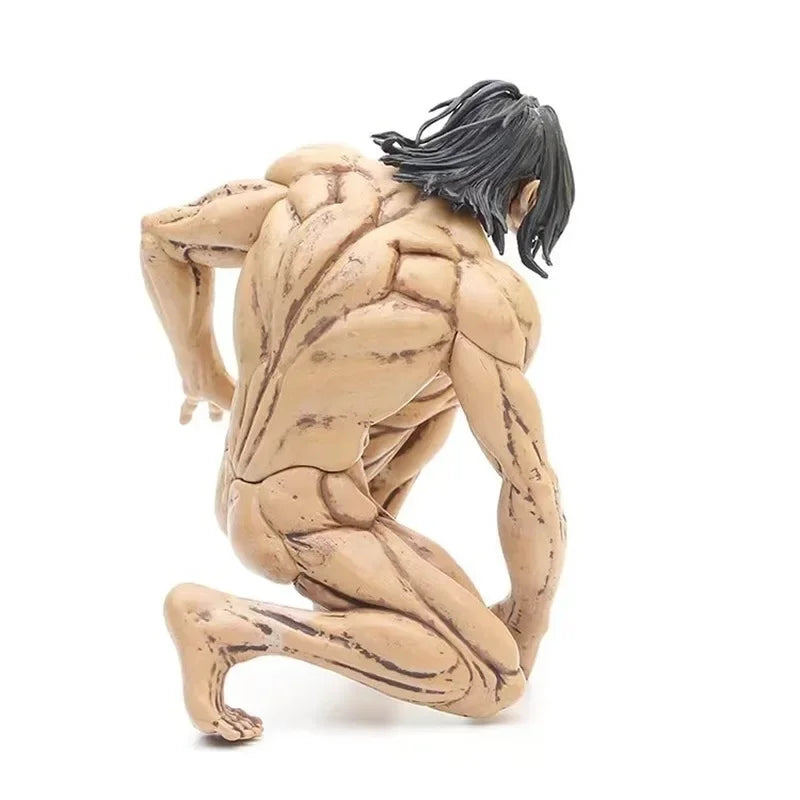 15cm Anime Attack On Titan Figure Eren Jaeger Model Dolls Figurine Shingeki No Kyojin Action Colossus Form Decor Toys Gifts