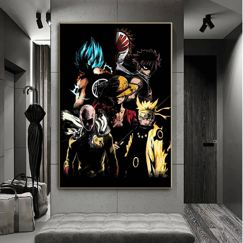Japanese Anime Naruto Character Canvas Painting Art Poster Decorative Painting Mural Home Children Room Wall Aesthetic Decor