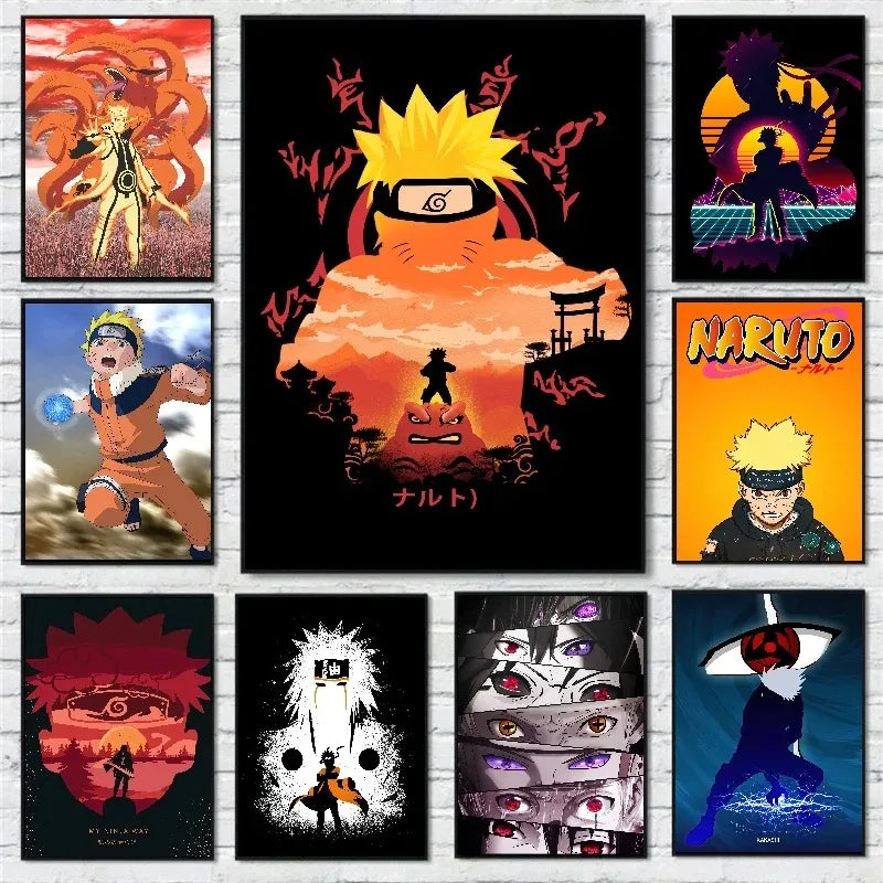 Bandai Decorative Canvas Printing Naruto Room Home Picture Decor Prints and Prints Decoration HD Paintings Poster