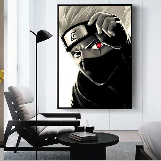 Canvas Art Walls Painting Naruto Hatake Kakashi Hanging Decorative Modular Prints Cartoon Character Picture Christmas Gifts