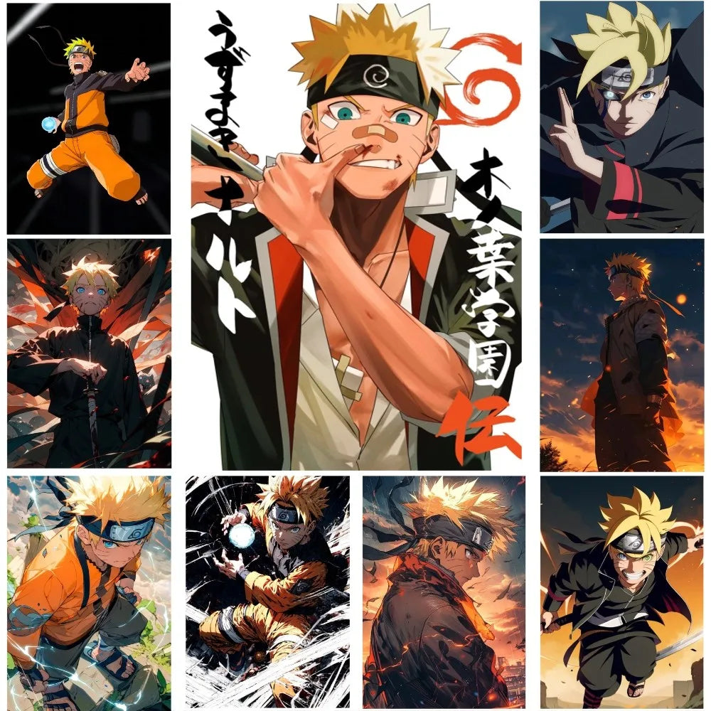 Uzumaki Naruto Poster Paper Print Home Living Room Bedroom Entrance Bar Restaurant Cafe Art Painting Decoration