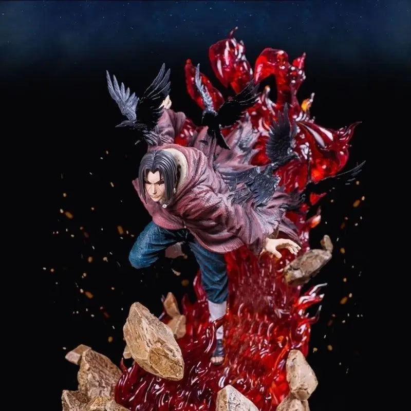 28cm Naruto Shippuden Action Figure Akatsuki Gk Uchiha Itachi Tsukuyomi Manga Statue Pvc Collectiblemodel Birthday Gifts Toys
