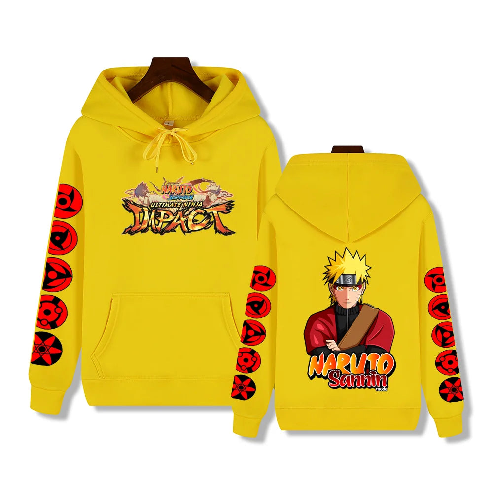 Super handsome Naruto Print Autumn/Winter Comfortable soft thickening men's high quality casual fashion warm street hoodie