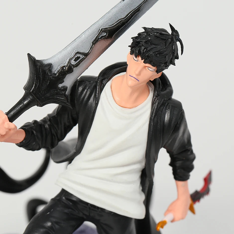 Only I Level Up Solo Leveling Sung Jin Woo Anime Figure PVC Toy Model Doll Collection GIft