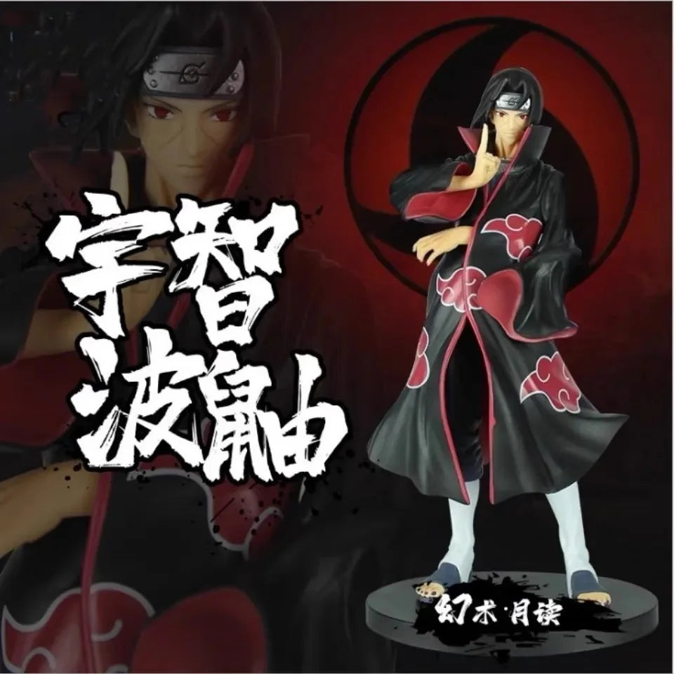 23cm Anime Naruto Figures Akatsuki Gk Uchiha Itachi Tsukuyomi Manga Statue PVC Action Figures Collectible Shippuden Model Toys