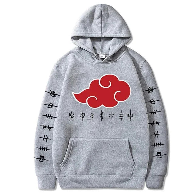 New Akatsuki Cloud Fun Printed Men's Y2K Hoodie Fashion Printed Pullover Autumn & Winter Comfortable Best Selling Hip Pop Top