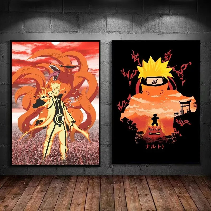 Bandai Decorative Canvas Printing Naruto Room Home Picture Decor Prints and Prints Decoration HD Paintings Poster