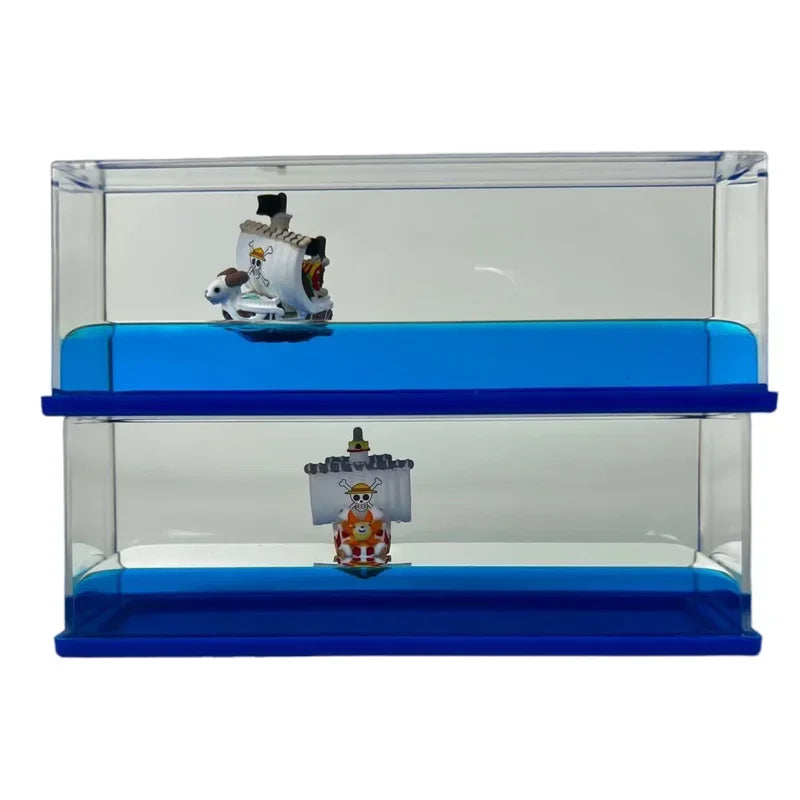 One Piece Ship Figure Luffy Thousand Sunny Ship Going Merry Boat Zoro Assembled Model Desktop Decorate Boys Birthday Gifts