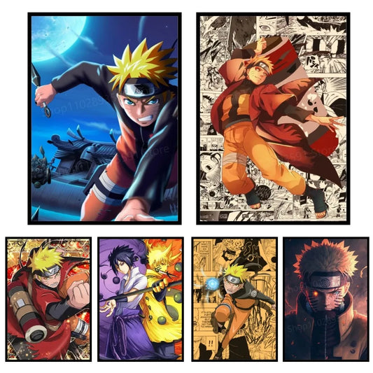 Uzumaki Naruto Poster Paper Print Home Living Room Bedroom Entrance Bar Restaurant Cafe Art Painting Decoration