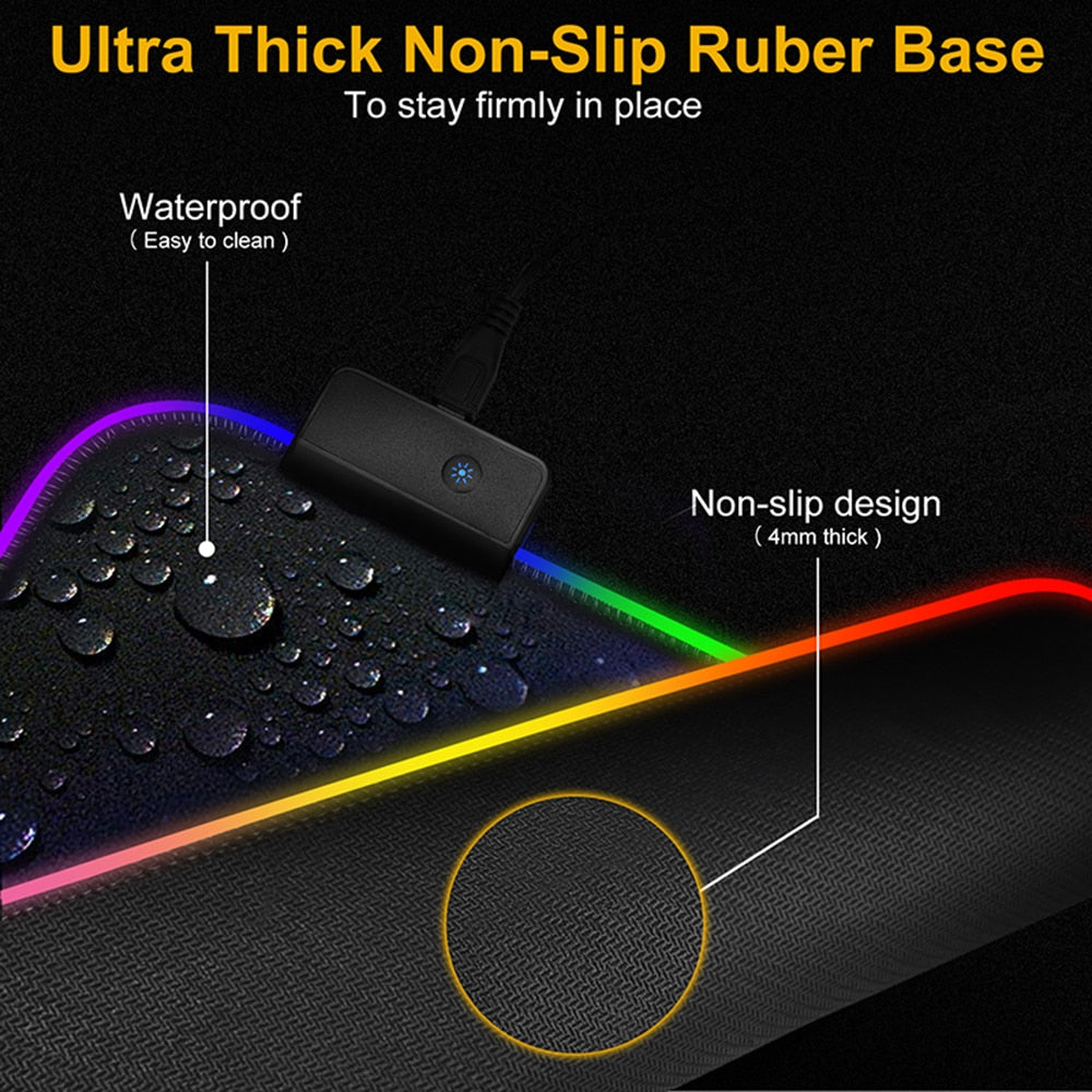 DS Glowing RGB Mouse Pad