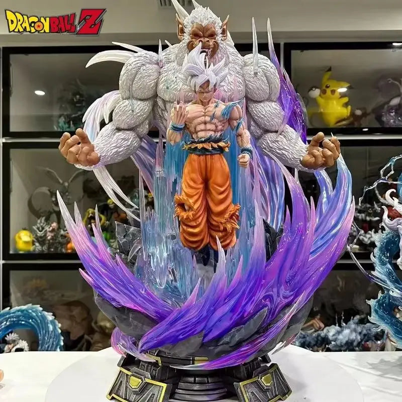 Dragon Ball Z 30cm Figure Son Goku Figure With Light Super Saiyan Ultra Instinct Migette Goku Figure Statue Model Gift Toy
