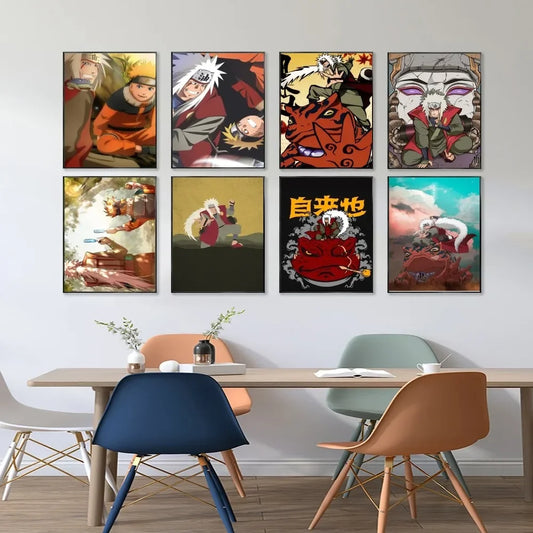 Jiraiya Naruto Poster Paper Print Home Living Room Bedroom Entrance Bar Restaurant Cafe Art Painting Decoration