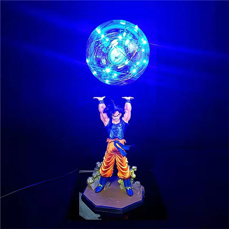 5 Style Dragon Ball Z Son Goku Action Figures DIY Lamp Figure DBZ Strength Bombs LED Bedroom Decorative Collection Toys