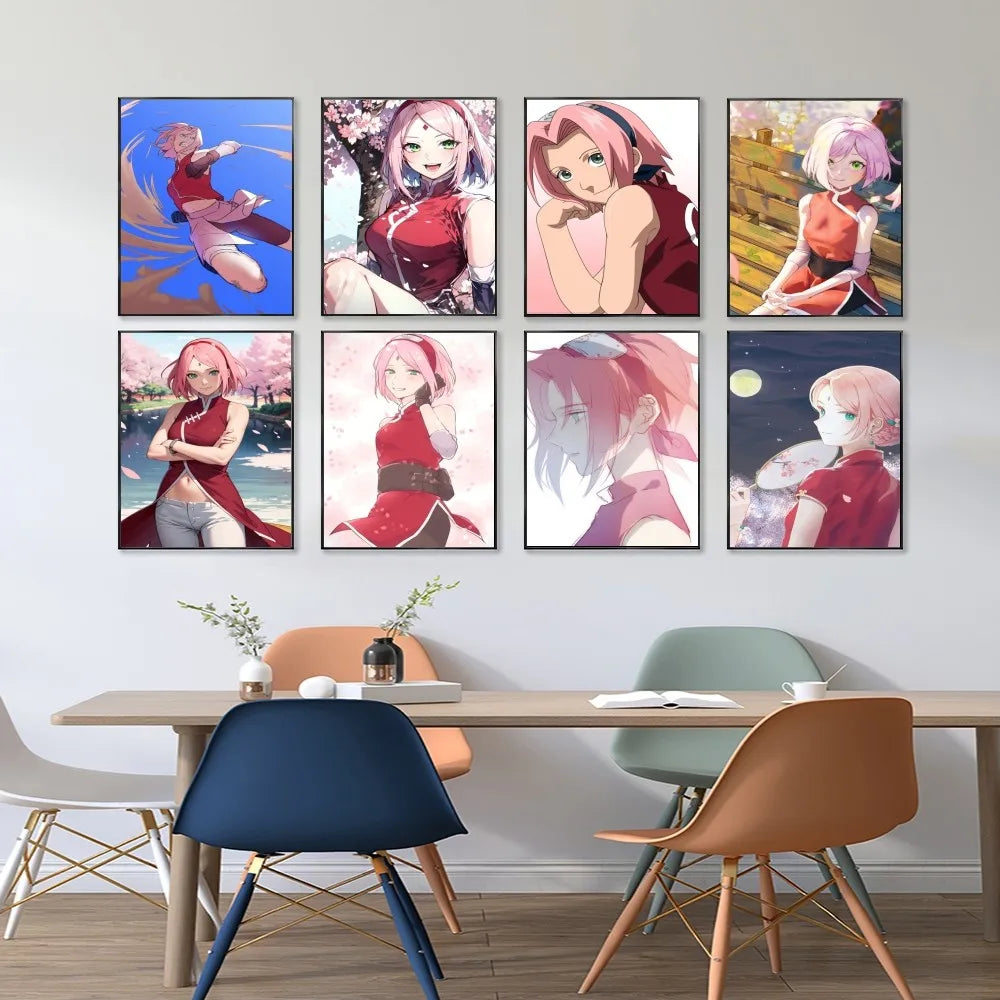 Naruto Haruno Sakura Poster Paper Print Home Living Room Bedroom Entrance Bar Restaurant Cafe Art Painting Decoration