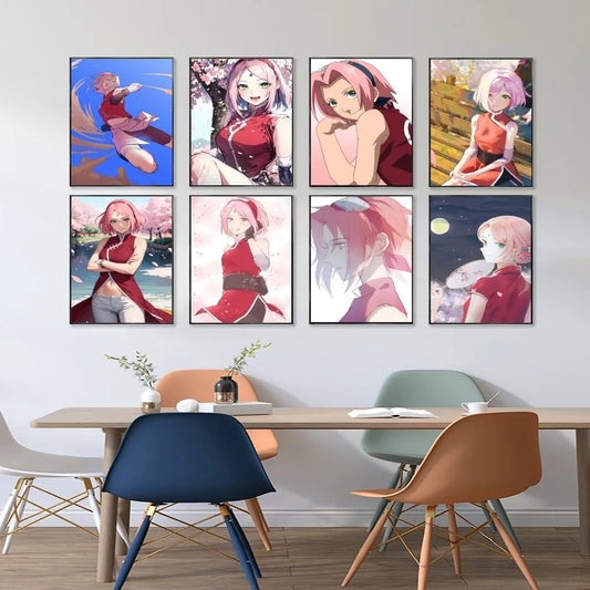 Naruto Haruno Sakura Poster Paper Print Home Living Room Bedroom Entrance Bar Restaurant Cafe Art Painting Decoration