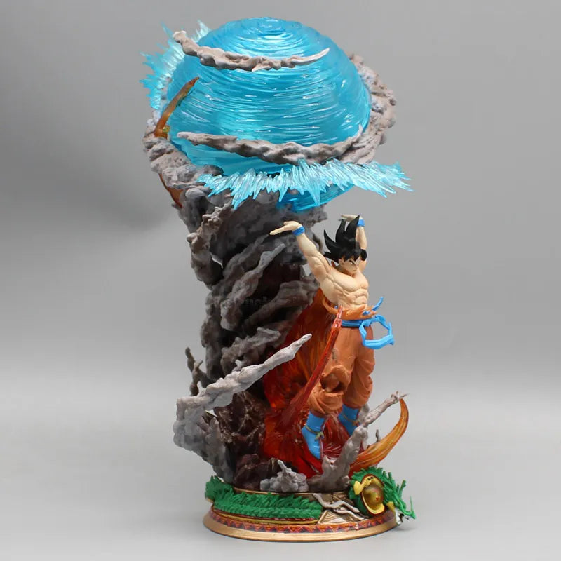 Dragon Ball Figures 25cm Dragon Ball Figures Spirit Bomb Sou Goku Anime Figures Super Saiya Action Figure Model Pvc Statue Doll