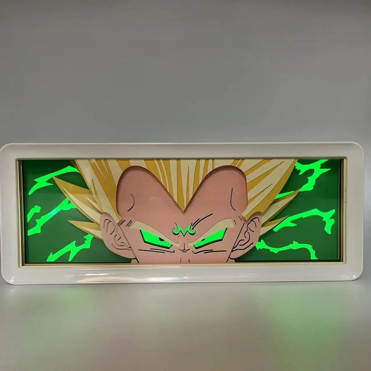 Anime DRAGON BALL Peripherals Son Goku Figure Led Light Paper Cut Shadow Box Figures Lightbox Desk Ornaments Toys Birthday Gift