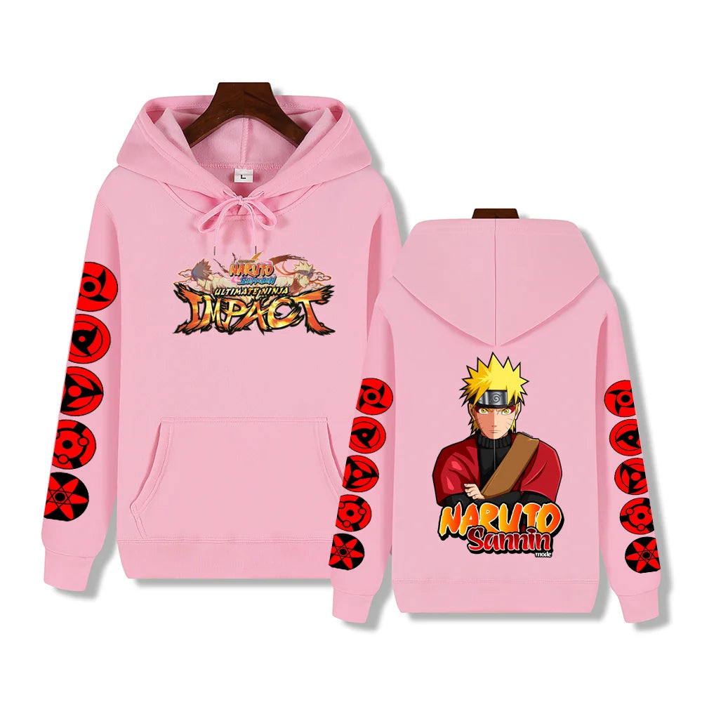 Super handsome Naruto Print Autumn/Winter Comfortable soft thickening men's high quality casual fashion warm street hoodie