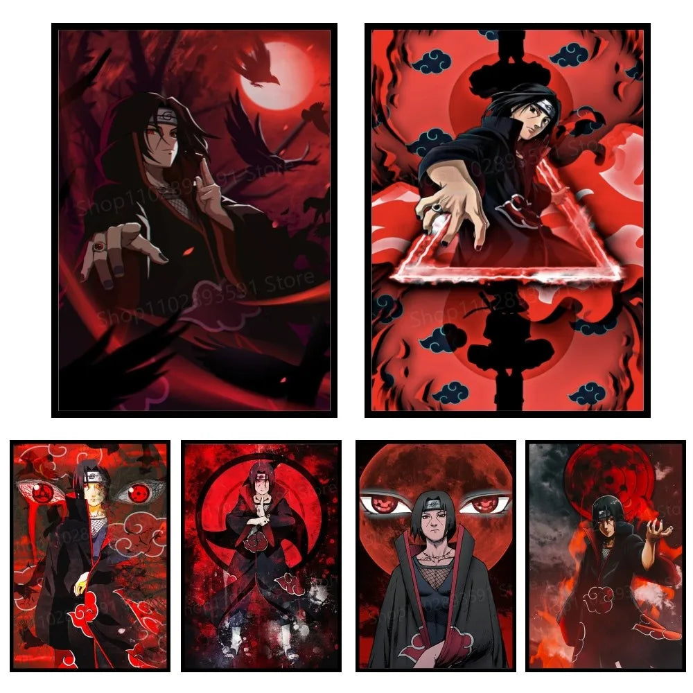 Uchiha Itachi Naruto Poster Paper Print Home Living Room Bedroom Entrance Bar Restaurant Cafe Art Painting Decoration