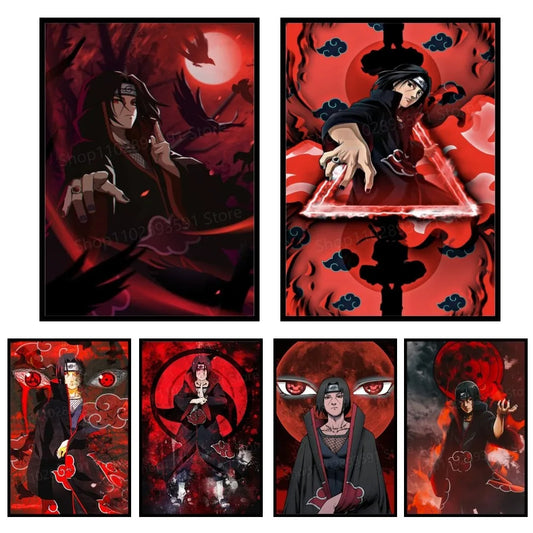 Uchiha Itachi Naruto Poster Paper Print Home Living Room Bedroom Entrance Bar Restaurant Cafe Art Painting Decoration