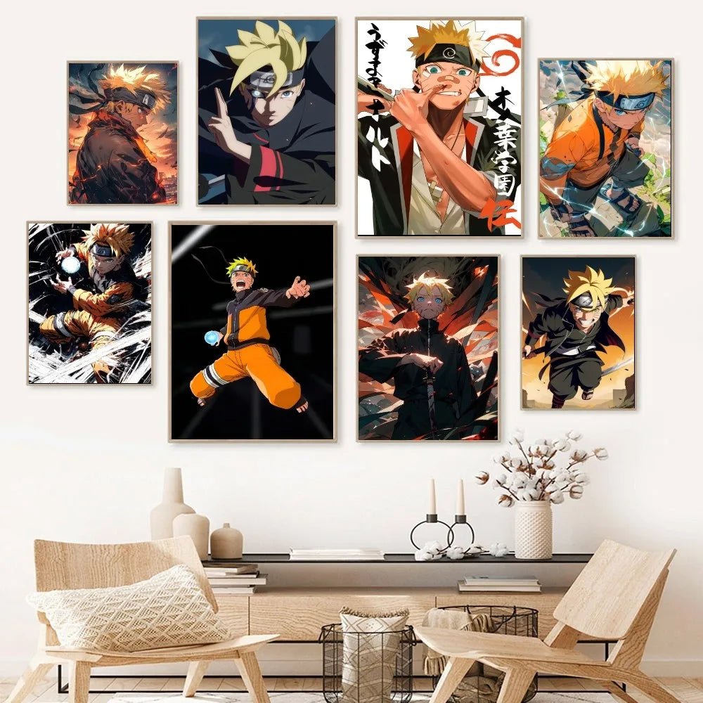 Uzumaki Naruto Poster Paper Print Home Living Room Bedroom Entrance Bar Restaurant Cafe Art Painting Decoration