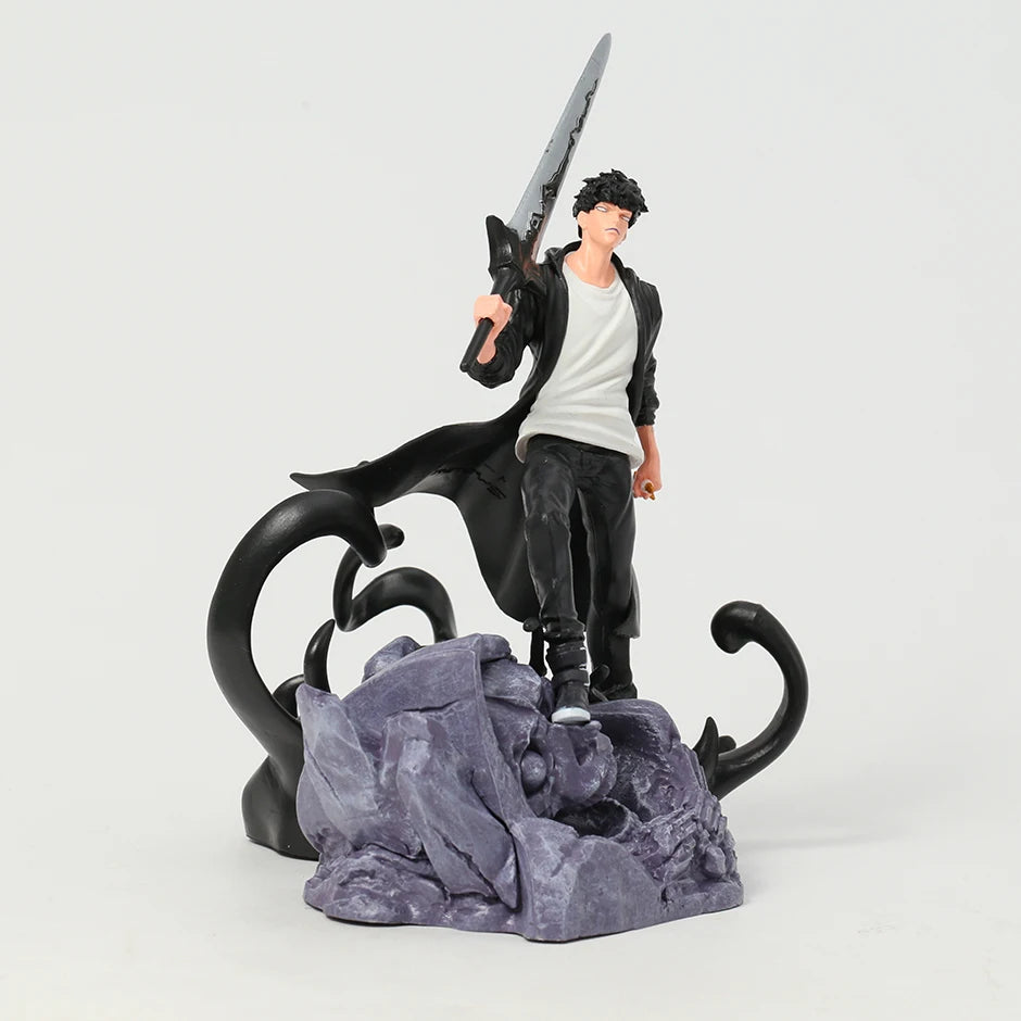 Only I Level Up Solo Leveling Sung Jin Woo Anime Figure PVC Toy Model Doll Collection GIft