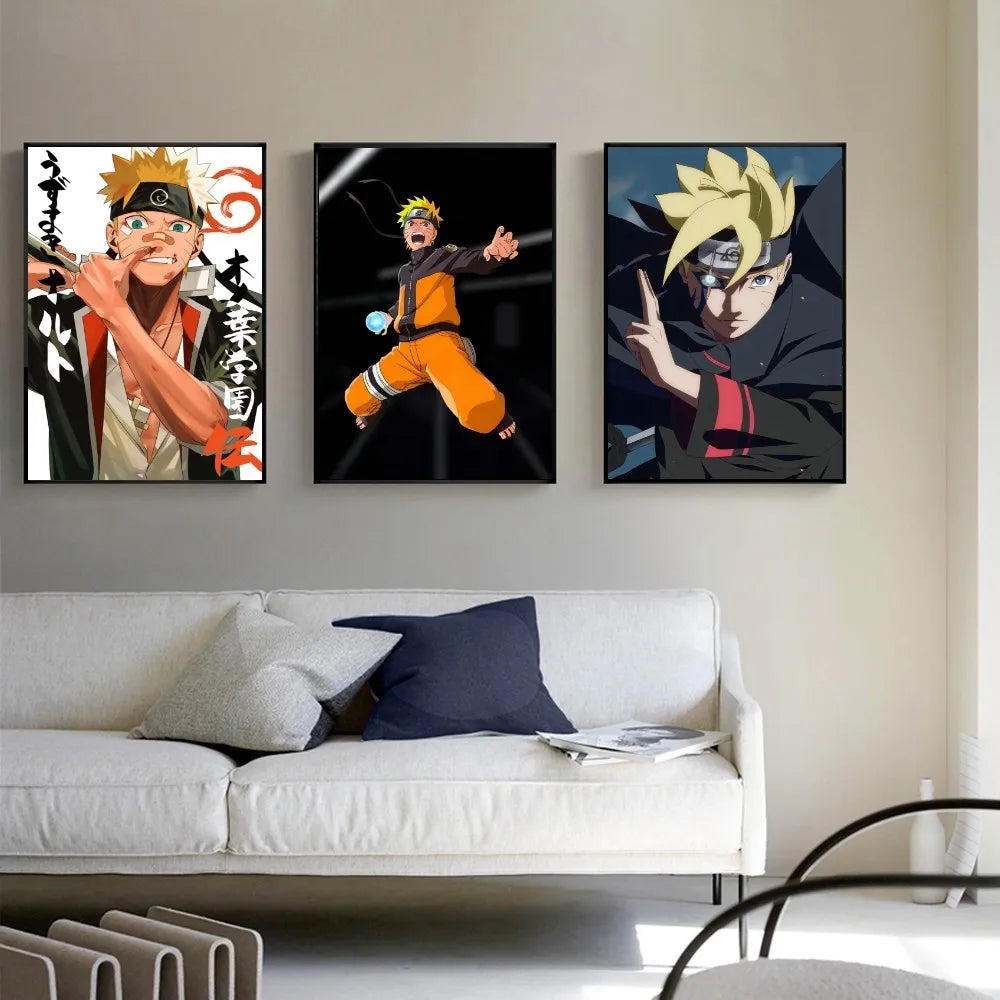 Uzumaki Naruto Poster Paper Print Home Living Room Bedroom Entrance Bar Restaurant Cafe Art Painting Decoration