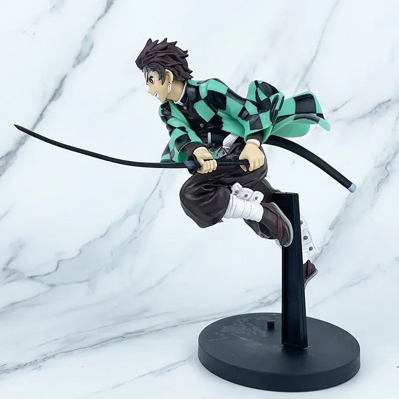 15CM Demon Slayer Kamado Tanjirou with Arms Battle Model Toy PVC Anime Standing Form Ornaments Action Figure Gift Brinquedos
