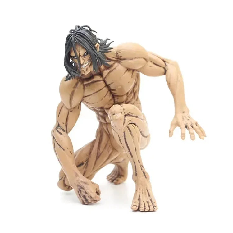 15cm Anime Attack On Titan Figure Eren Jaeger Model Dolls Figurine Shingeki No Kyojin Action Colossus Form Decor Toys Gifts