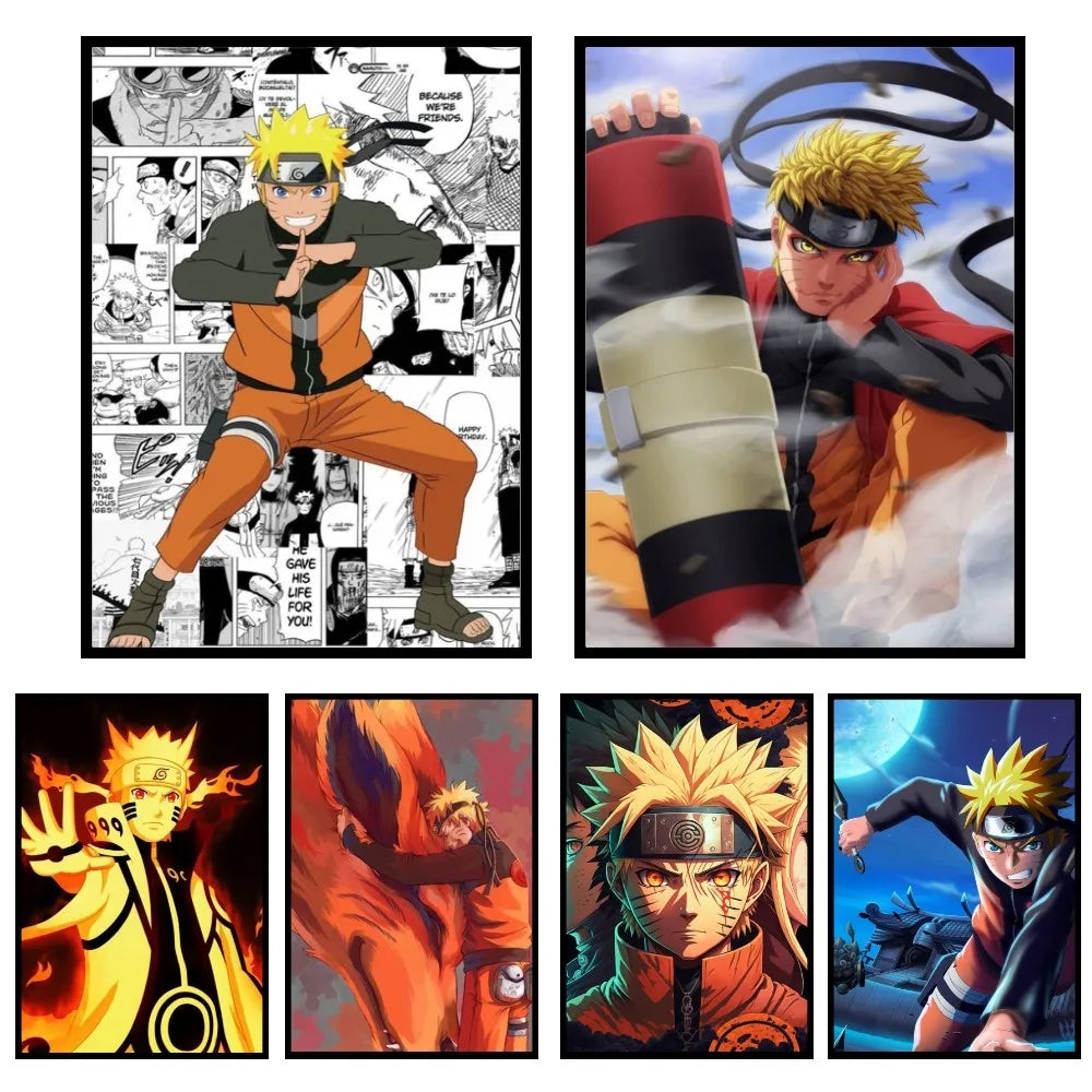 Uzumaki Naruto Poster Paper Print Home Living Room Bedroom Entrance Bar Restaurant Cafe Art Painting Decoration