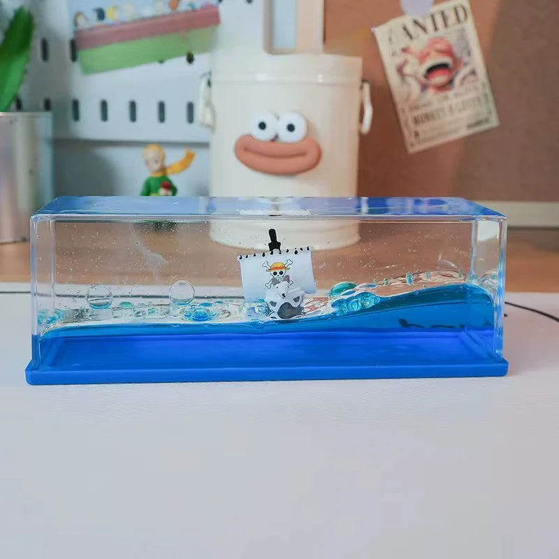 One Piece Ship Figure Luffy Thousand Sunny Ship Going Merry Boat Zoro Assembled Model Desktop Decorate Boys Birthday Gifts