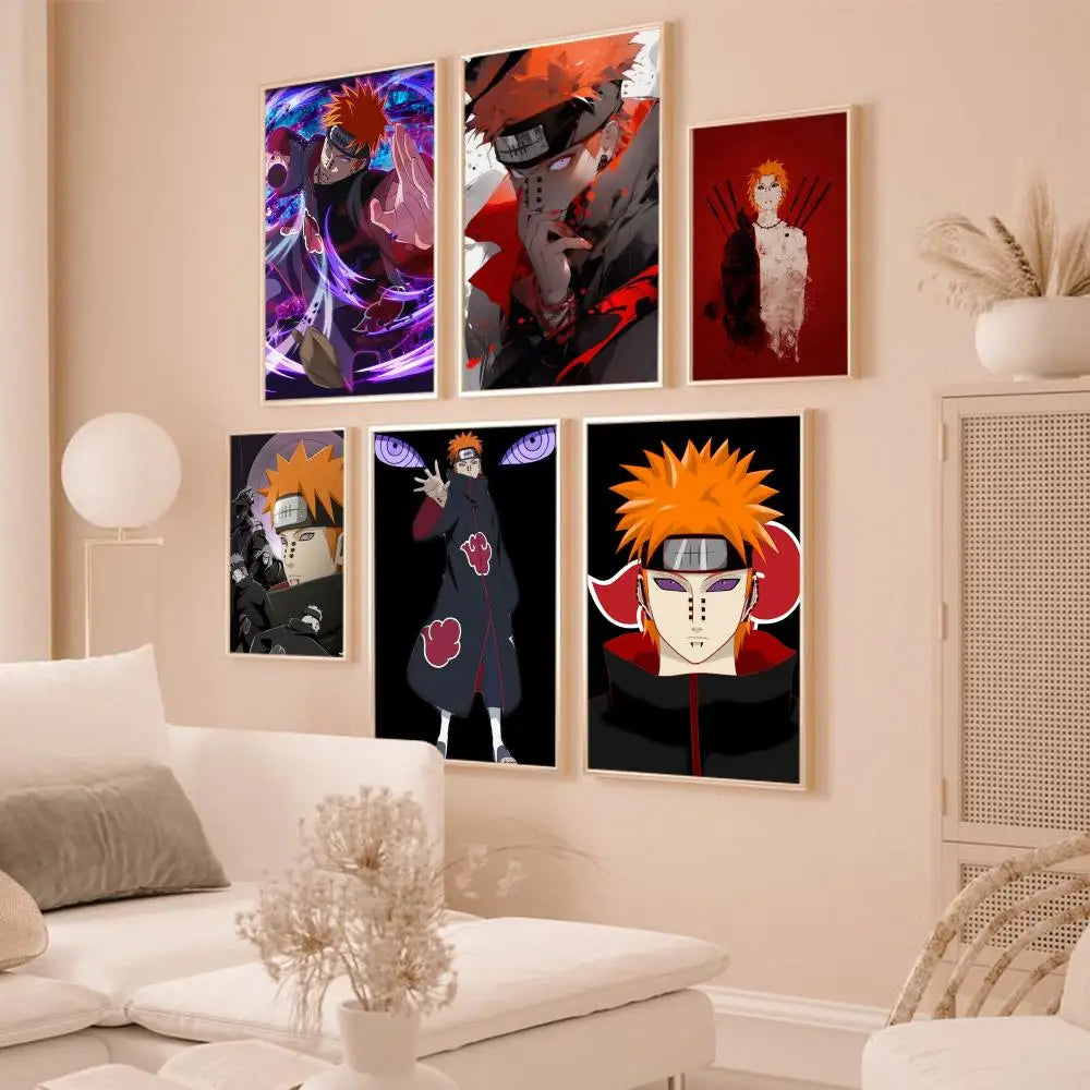 Naruto Pain Poster Paper Print Home Living Room Bedroom Entrance Bar Restaurant Cafe Art Painting Decoration