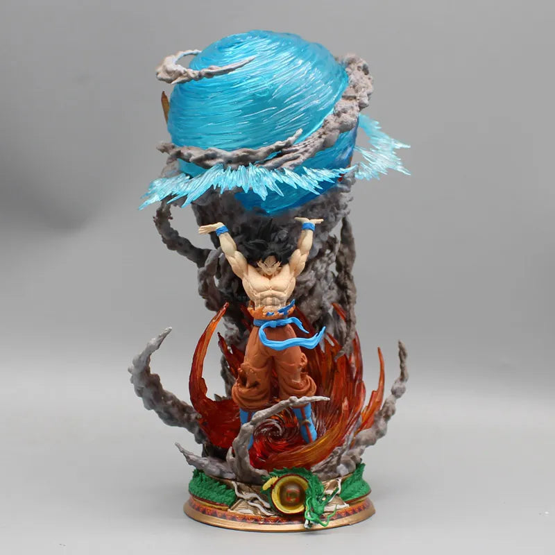 Dragon Ball Figures 25cm Dragon Ball Figures Spirit Bomb Sou Goku Anime Figures Super Saiya Action Figure Model Pvc Statue Doll